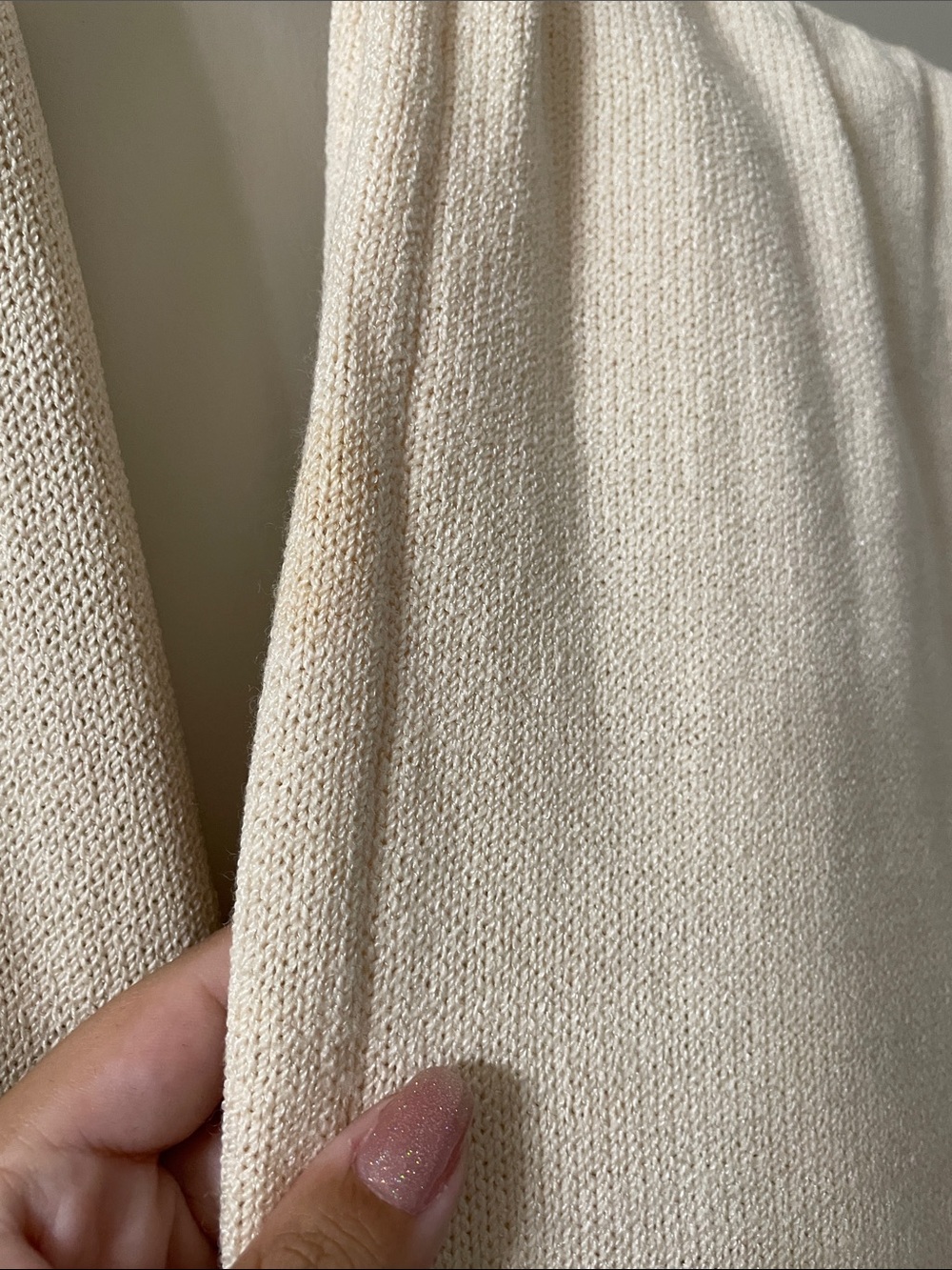 St. John Cream Knit Skirt Set with Subtle Gold Label Size 6 - Picture 8 of 9